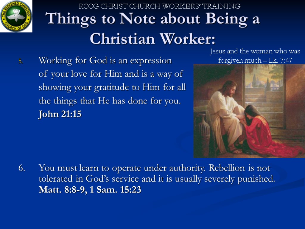 Things to Note about Being a Christian Worker: Working for God is an expression